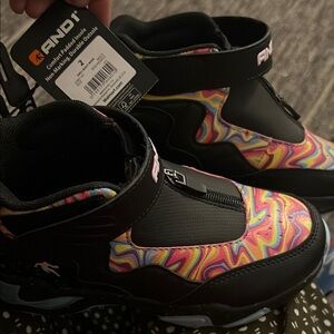 AND1 Kids' Black and Multicolor Sneakers